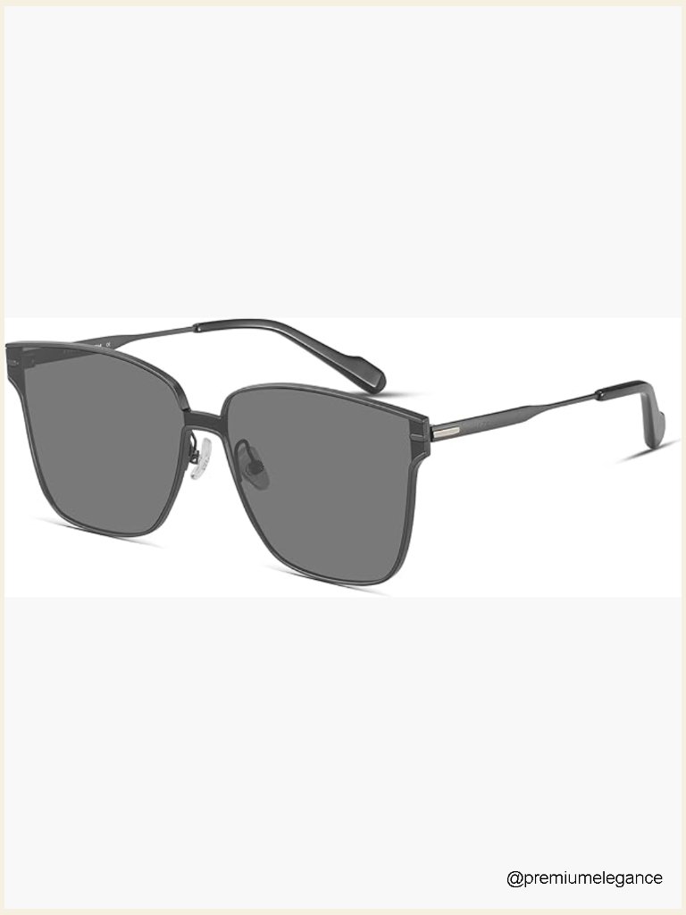 Retro Square Polarized Sunglasses Uv400 Lightweight Alloy
